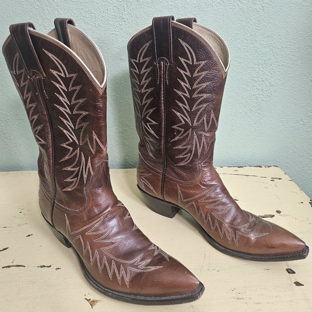 Women's Hand Made Brown Western Cowboy Boot